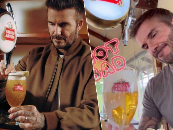 Nu tapt hij ook Stella - zijn “favoriete bier”: David Beckham officiële ambassadeur van Leuvense pils