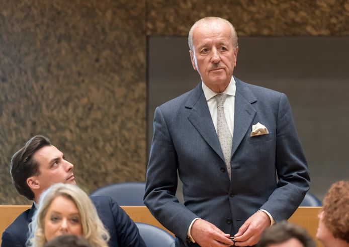 Theo Hiddema in de Tweede Kamer, zijn vertrek zou wel eens opvallende gevolgen kunnen hebben.