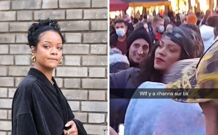Rihanna aperçue ce samedi 4 décembre dans les rues de Bruxelles?