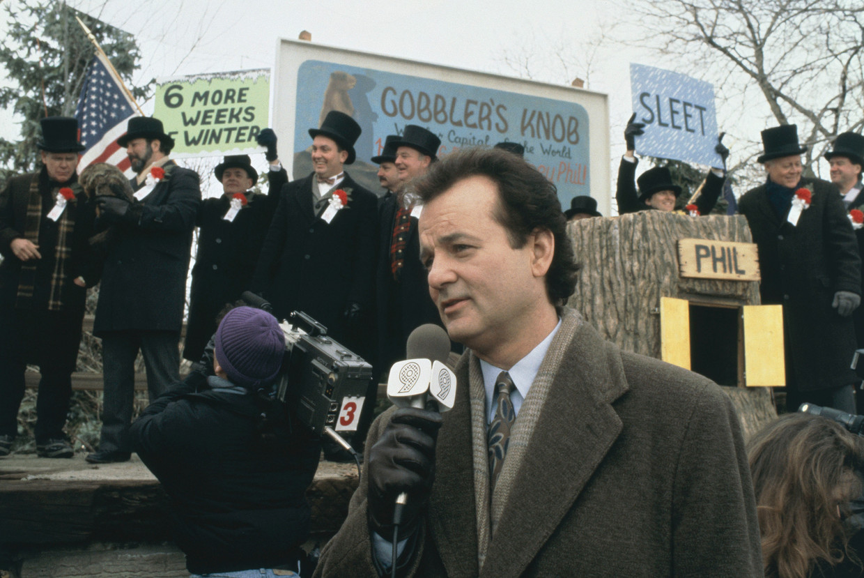 Bill Murray in 'Ground Hog Day'. Beeld ANP Kippa