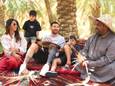 Lionel Messi bezocht eind maart met Antonela en de kinderen de Saoedische hoofdstad Riyad.