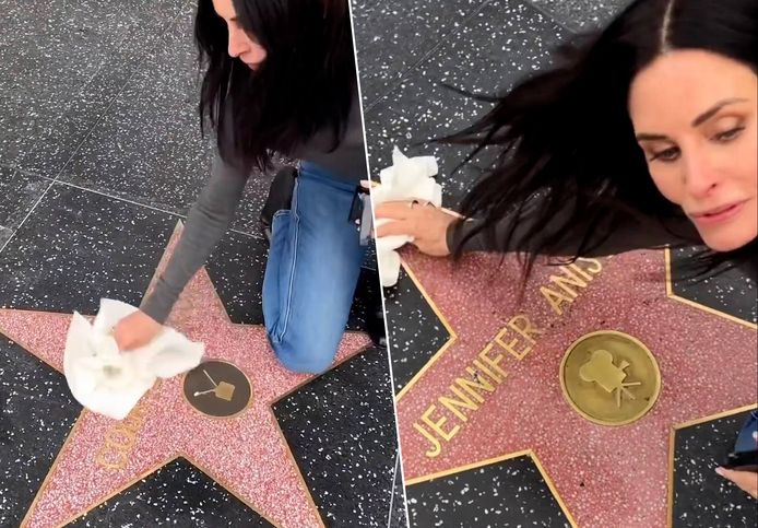 Courteney Cox maakt eigen ‘Walk of fame’-ster proper