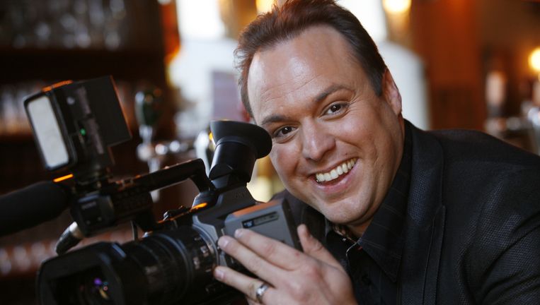 Presentator Frans Bauer tijdens de persviewing van Bananasplit. Beeld ANP Kippa
