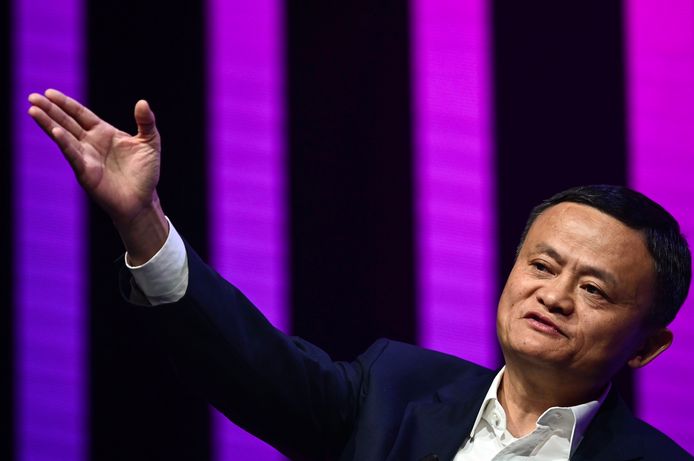 De Chinese miljardair Jack Ma, oprichter van webwinkelconcern Alibaba en hoofdaandeelhouder van Ant Group.