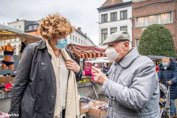 Minister Petra De Sutter (Groen) was in Aalst.