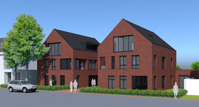 Een artist impression van het nieuwbouwplan voor twee gebouwen aan de Julianastraat.