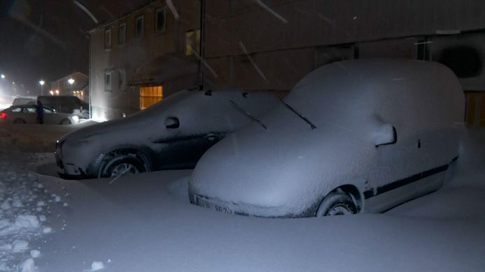 Momenteel valt er veel sneeuw in het noorden van Zweden