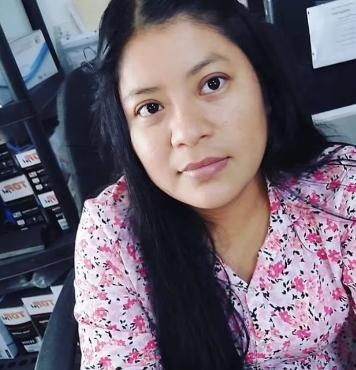 Arely Servando, de toevallige voorbijgangster die per ongeluk doodgeschoten werd.
