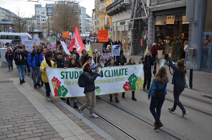 De klimaatmars van Students 4 Climate.