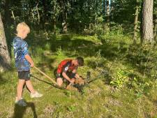 Dax (9) en Boet (8) vinden ‘gevaarlijke’ flakgranaat: ‘Kan nog zomaar afgaan’  