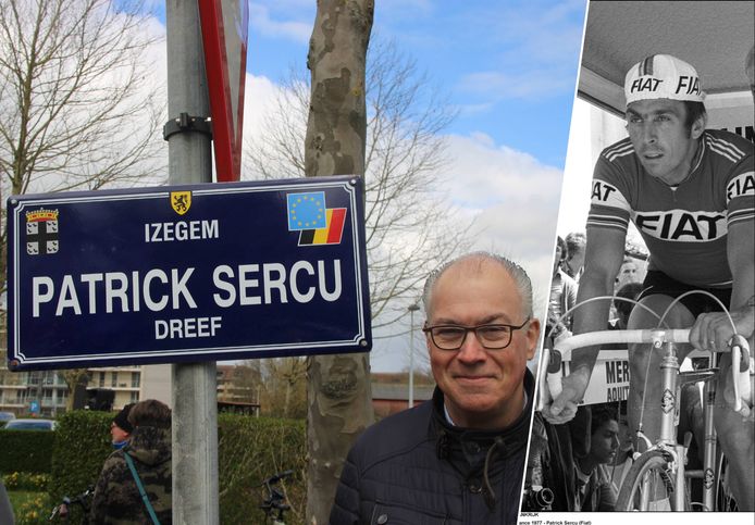 Christophe Sercu huldigt de Patrick Sercudreef in Izegem in, vernoemd naar zijn vader.