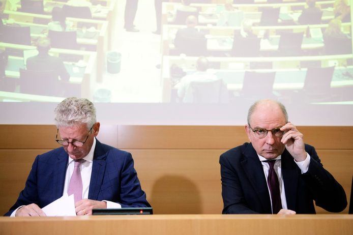 Ministers van Binnenlandse Zaken Pieter De Crem en van Justitie Koen Geens.