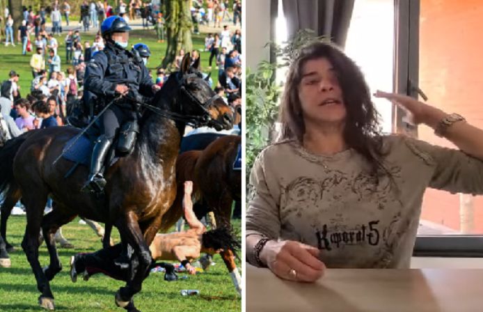 Barbara a été percutée par un cheval de la police au cours de La Boum, le faux festival qui a dégénéré dans le Bois de la Cambre.