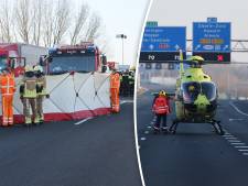21-jarige vrouw uit Epe komt om het leven bij ongeval met vrachtwagens op A28 bij Zwolle