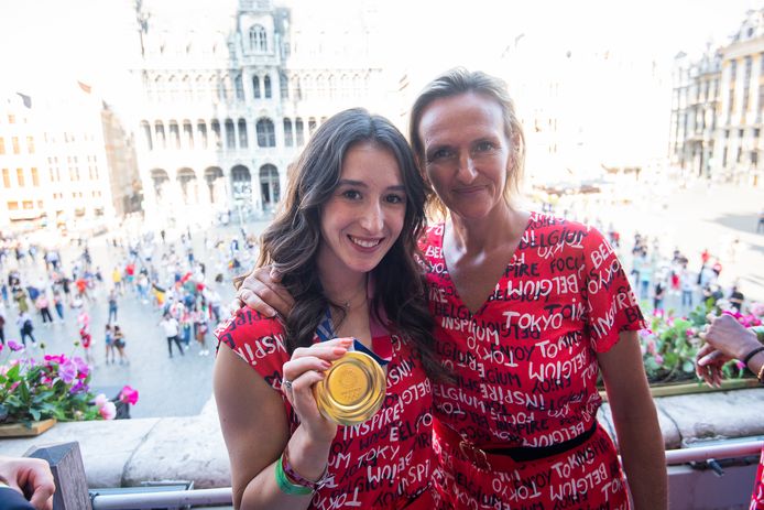 Nina Derwael en Marjorie Heuls na de Olympische Spelen van Tokio.