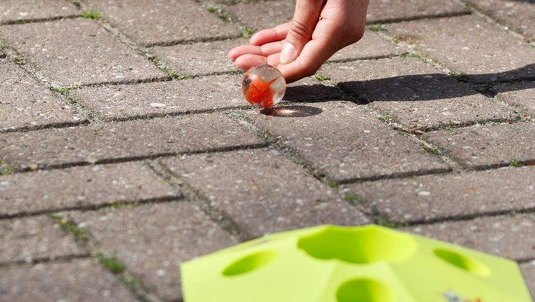Niet deze knikkerwedstrijd Beeld Sander Koning