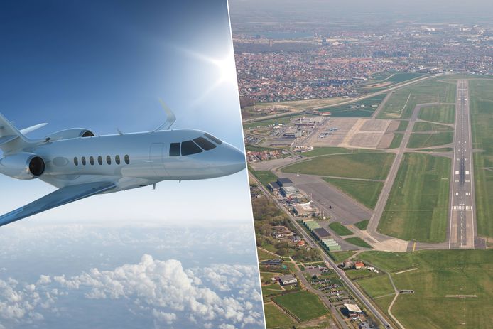 Boven de Luchthaven Oostende-Brugge is dinsdagochtend een klein vliegtuig even in de problemen gekomen.