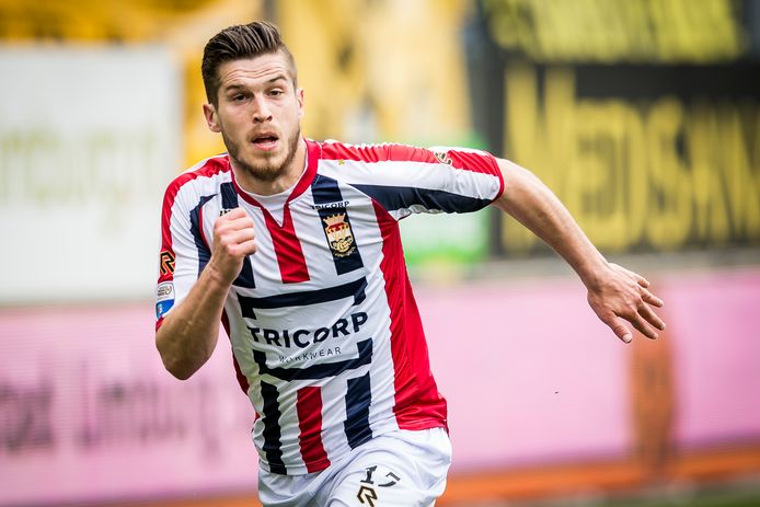 Dries Wuytens bij de wedstrijd van Willem II in Kerkrade tegen Roda JC.