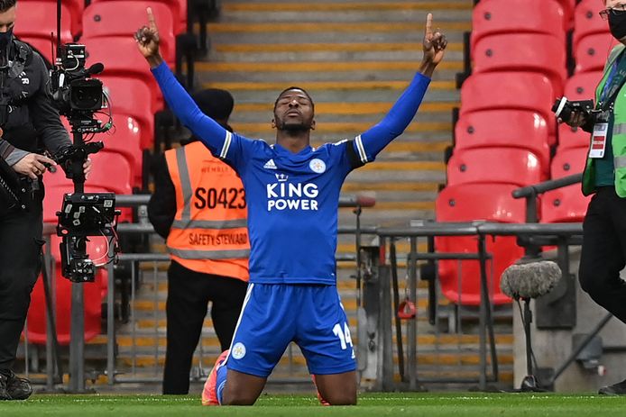 Kelechi Iheanacho was de matchwinner op Wembley.
