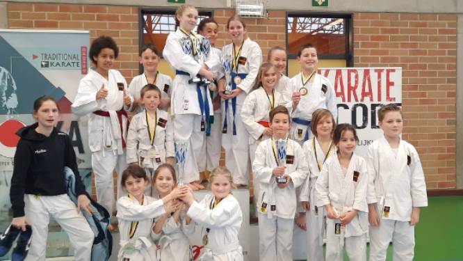 Karate-team Kazoku behaalt 20 podiumplaatsen op Oost-Vlaams kampioenschap