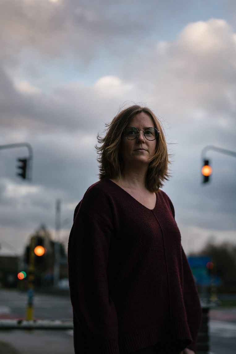 Cynthia Buyse: 'Ik had niets zien gebeuren. Heel mijn lichaam deed pijn. Ik vroeg continu: ‘Hoe is het met die man?’ Maar zij mochten niets zeggen.' Beeld Wouter Van Vooren