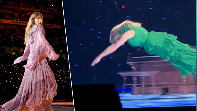 KIJK. Taylor Swift verbaast fans met duik ‘onder het podium’: “Coolste deel van het concert”