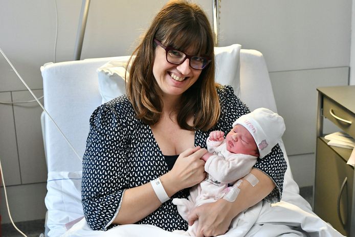Nele Knockaert is apetrots op haar dochtertje Lauren.