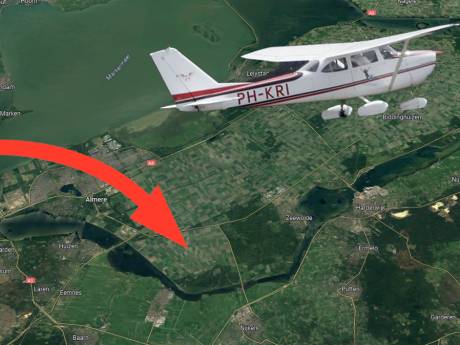 Op deze plek in Flevoland gaan vliegtuigen zeer laag vliegen voor het oefenen van noodlandingen
