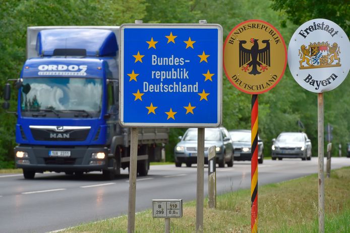 De grens van Duitsland met Tsjechië