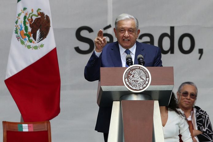De Mexicaanse president Andrés Manuel López Obrador.