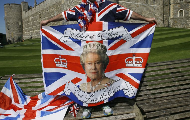 Overal vieren Britten de verjaardag van de koningin. Beeld ap
