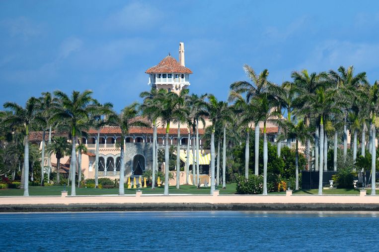  Mar-a-Lago, de club van Trump in Florida waar zijn gunsten gekocht kunnen worden. Beeld Photo News
