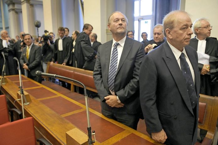 September 2010, Pol Hauspie en Jo Lernout in het hof van beroep.