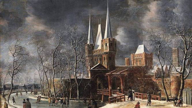 Schilderij is al wat rest van Harderwijkse poort; herbouw lijkt van de baan