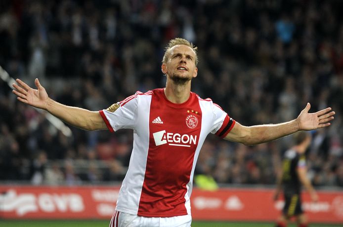 Siem de Jong in het shirt van Ajax