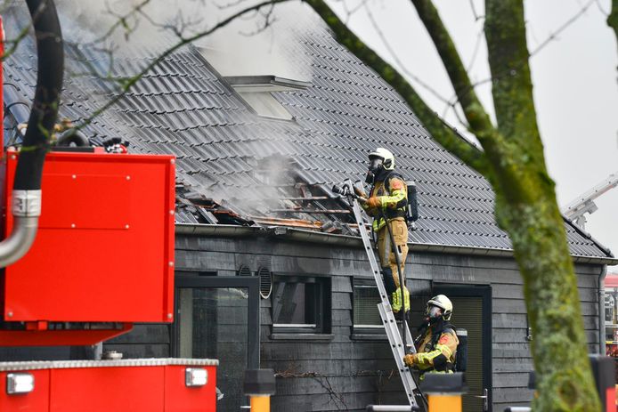 Brand in Prinsenbeek.