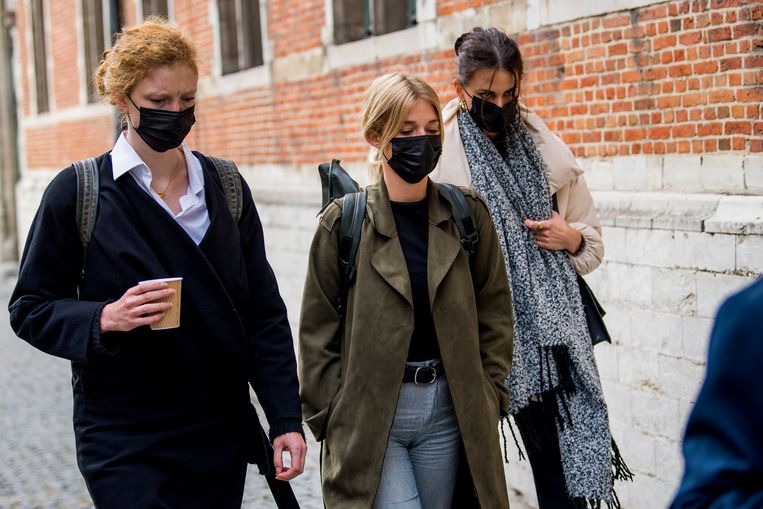 Slachtoffers Helena De Craemer, Ella-June Henrard en Lize Feryn. Beeld BELGA