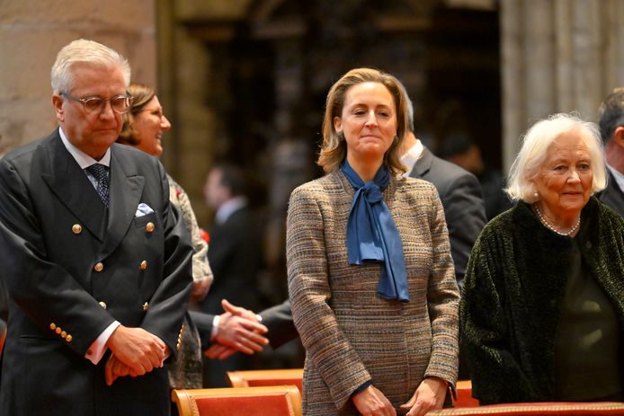 Prins Laurent, prinses Claire en koningin Paola