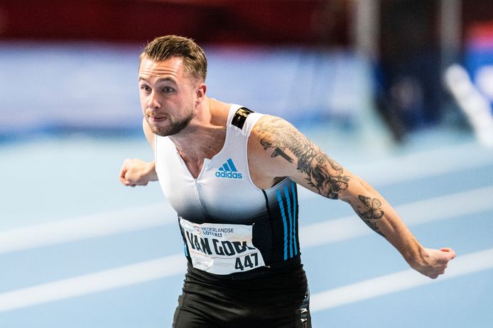 Joris van Gool wint de 60 meter bij de NK indooratletiek