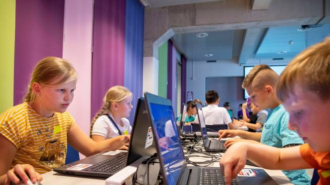 Minecraft-bouwwedstrijd vult bibliotheek Veenendaal: wie bouwt het mooist een leeg weiland vol? 