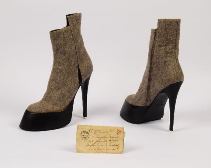 De schoenen van AF Vandervorst en de brief uit 1842.