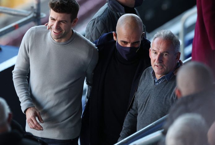 Pep Guardiola en Gerard Pique waren aanwezig in Camp Nou.