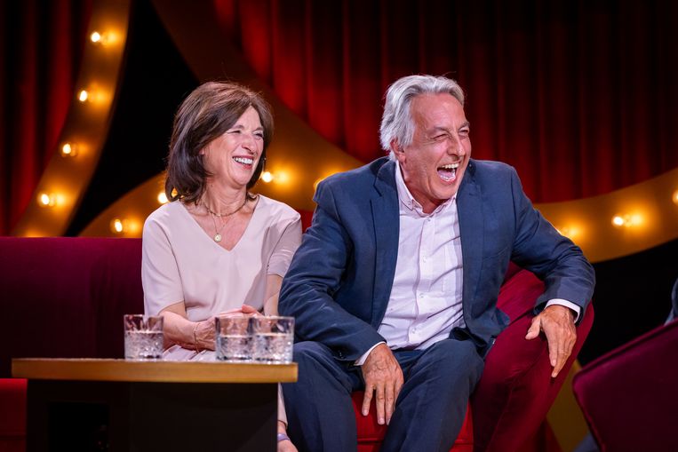Christa en Eddy Planckaert in 'James de musical' Beeld SBS