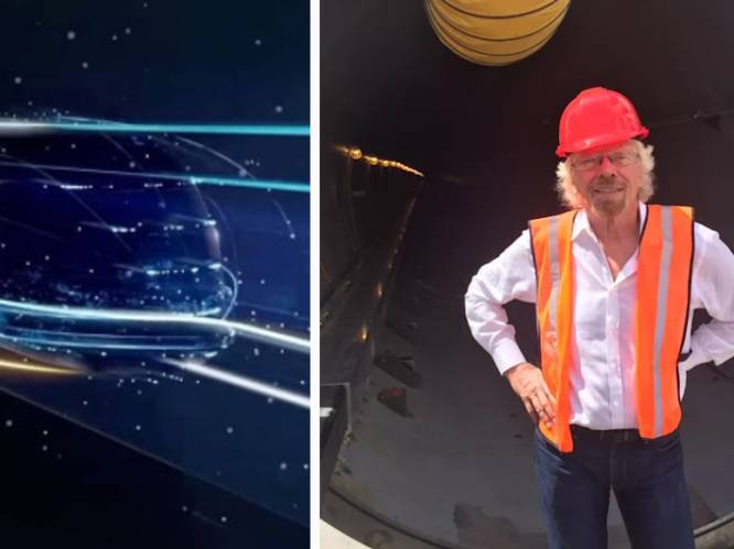 Richard Branson wil Britse hyperloop, waarmee je met meer dan 1.000 per uur onder grond zal kunnen reizen