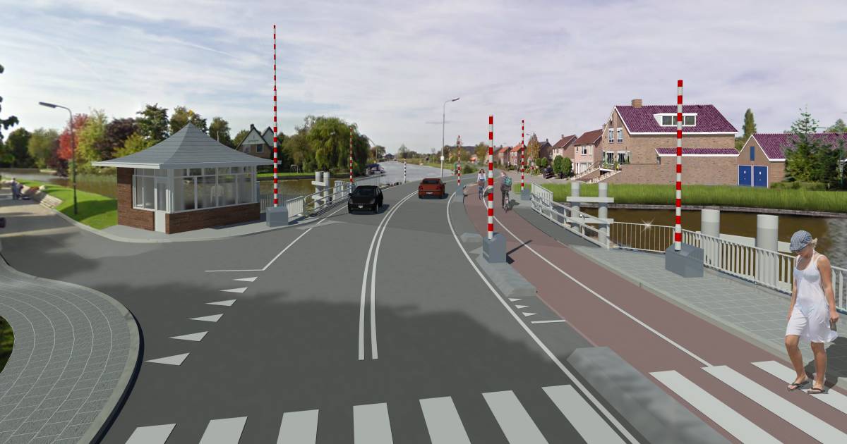 Ver omrijden door afgesloten Kollenbrug in Woerdense Verlaat