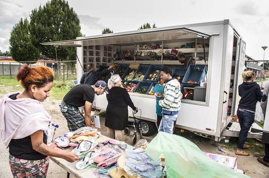 Klandizie bij de kraam van de Syriër Kevork