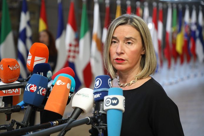 Federica Mogherini, de Europees hoge vertegenwoordiger voor Buitenlandse Zaken