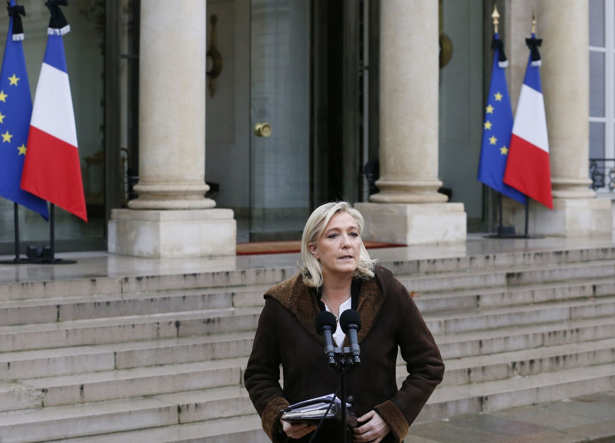 Marine Le Pen, voorzitster van de Franse partij Front National.