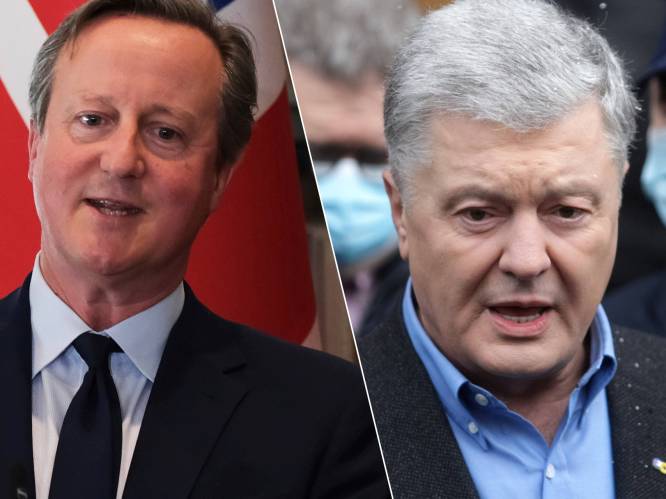 Valse ex-president neemt Britse minister Cameron beet