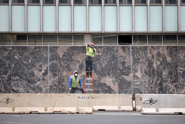 Minneapolis bereidt zich voor op wat mogelijk komt.  Beeld Getty Images